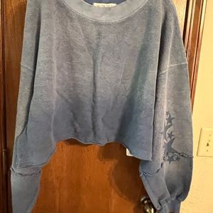Free People Terry oversized 1/2 casual Terry top.